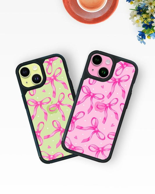 Pink Bow Transparent Airskin Cover for iPhone