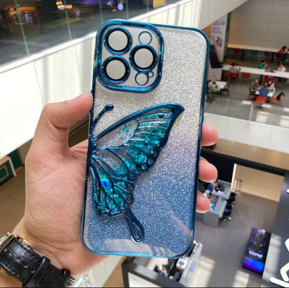 Glitter Butterfly Case For iPhone Models